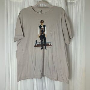 American Apparel Beige Graphic Tee